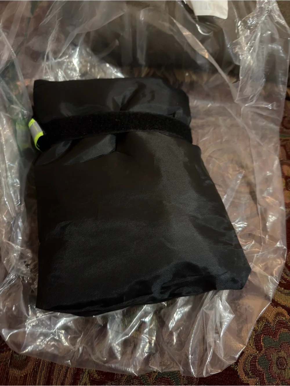 1 Black and Neon Green Faucet Cover - Protective Outdoor Insulation